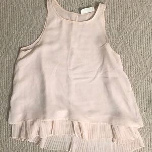 Baby pink ruffle top